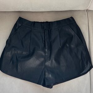 Grey Lab Faux Black Women's Shorts